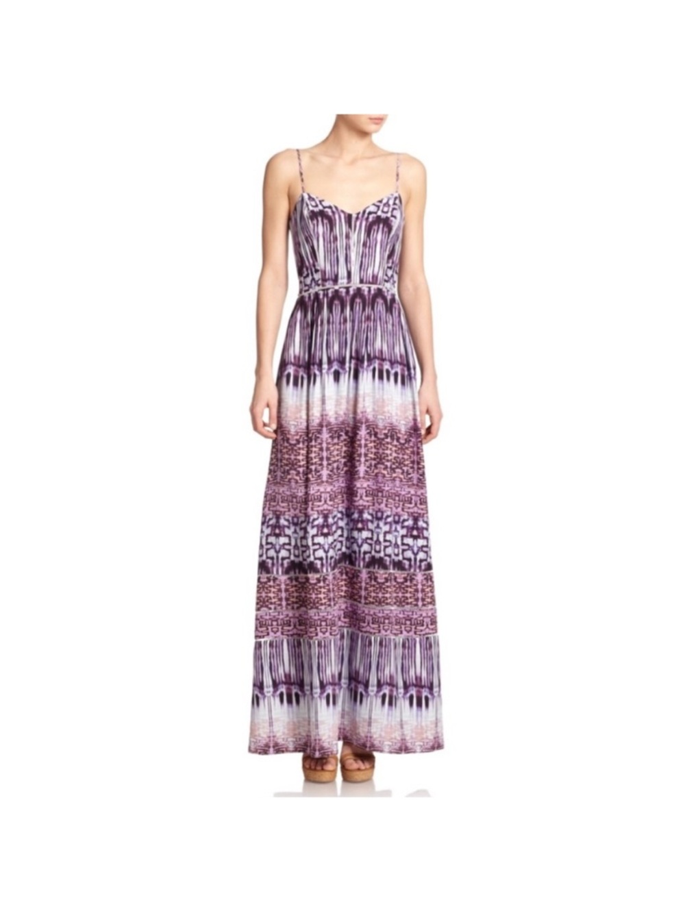 Parker Verona Silk Maxi Dress Joplin Purple